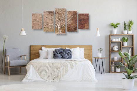 5-DÍLNÝ OBRAZ KORUNA STROMU - OBRAZY STROMY ŽIVOTA - OBRAZY