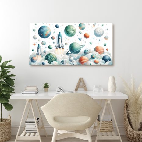 OBRAZ START RAKET DO VESMÍRU - CHILDREN'S SPACE PICTURES - PICTURES