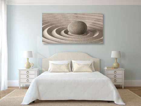 OBRAZ MEDITUJÍCÍ KÁMEN - OBRAZY FENG SHUI - OBRAZY