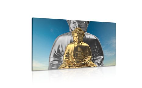 WANDBILD MEDITIERENDE BUDDHAS - BILDER - 🔥 TOTALAUSVERKAUF