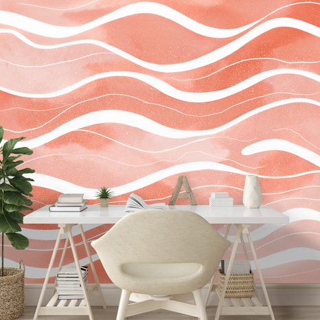 TAPET VALURI PORTOCALII ABSTRACTE - TAPET ABSTRACT - TAPETURI