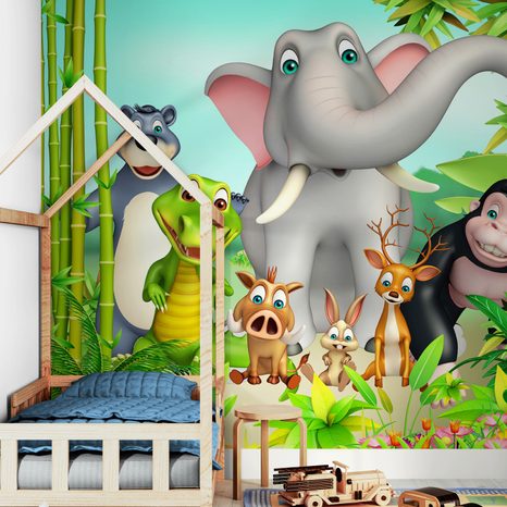 TAPETA ROZTOMILÉ ZVIERATKÁ - DETSKÉ TAPETY - TAPETY