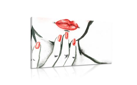 TABLOU PORTRETUL FEMEI ÎN ACUARELĂ - TABLOURI CU DIVERSE PERSOANE - TABLOURI