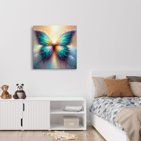 OBRAZ MOTÝL V ODSTÍNECH DUHY - OBRAZY MOTÝLI - OBRAZY