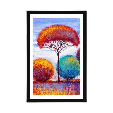 POSTER WITH MOUNT AUTUMN FOREST - NATURE - POSTERS