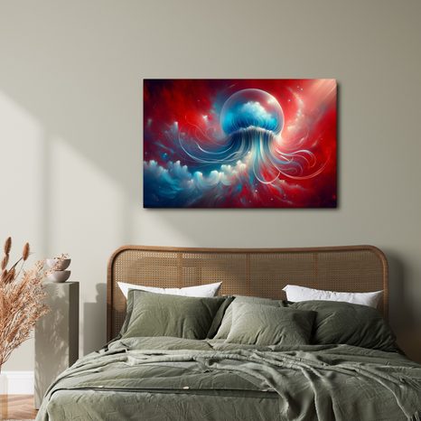 WANDBILD QUALLE IM ROTEN MEER - WANDBILDER UNTERWASSERWELT - BILDER