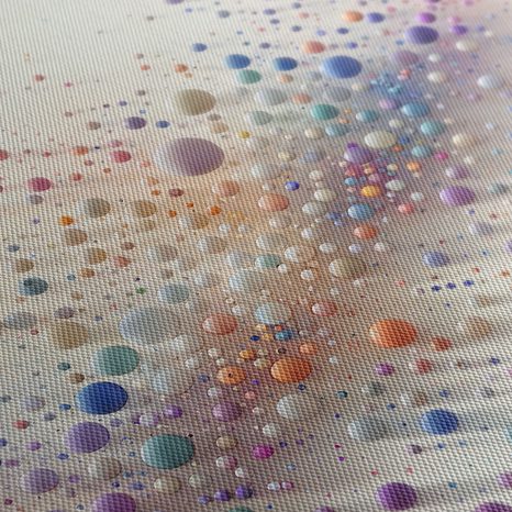 WANDBILD EXPLOSION BUNTER BLASEN AUF DER LEINWAND - WANDBILDER ABSTRAKTE FORMEN - BILDER