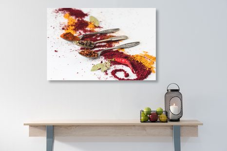 WANDBILD AROMATISCHE GEWÜRZMISCHUNG - BILDER VON ESSEN UND GETRÄNKEN - BILDER