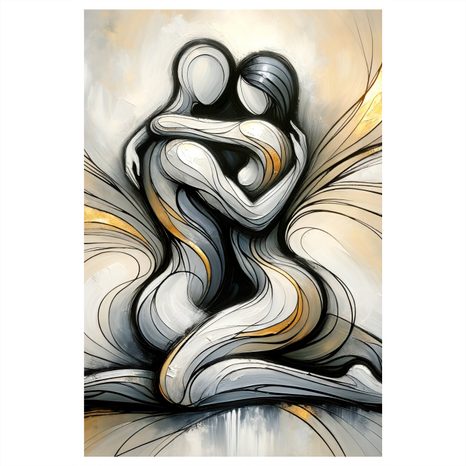 OBRAZ ABSTRAKTNÍ OBJETÍ V HARMONII - OBRAZY LÁSKA - OBRAZY