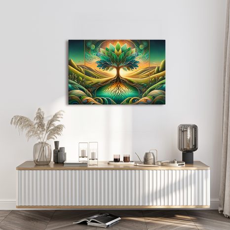 WANDBILD BAUM DES LEBENS MYSTISCHE NATUR - BILDER - 🔥 TOTALAUSVERKAUF