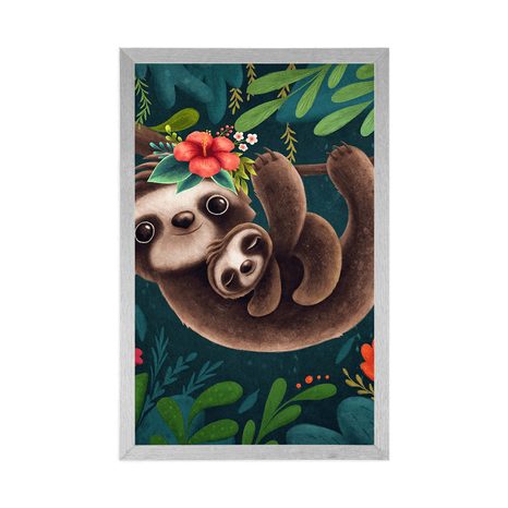 POSTER NIEDLICHE FAULTIERE - TIERE - POSTER