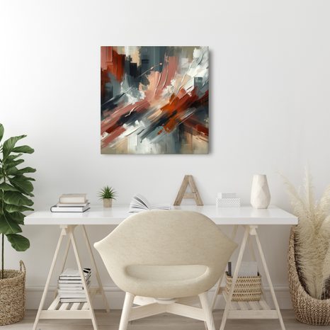 WANDBILD WILDE FARBEN IN BEWEGUNG - WANDBILDER ABSTRAKTE FORMEN - BILDER