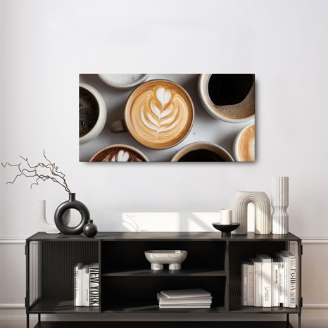 OBRAZ LAHODNÉ CAPPUCCINO S PĚNOU - OBRAZY JÍDLA A NÁPOJE - OBRAZY