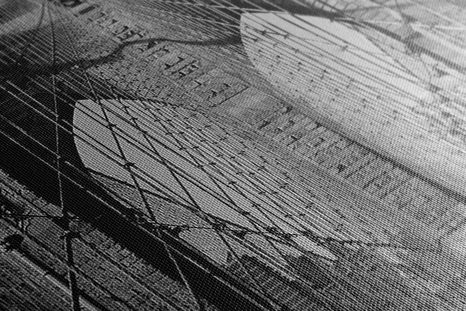 KÉK MANHATTAN HÍD NEW YORKBAN FEKETE FEHÉRBEN - FEKETE-FEHÉR KÉPEK - KÉPEK