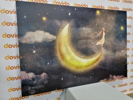 TABLOU FATĂ PE LUNĂ - TABLOURI CU DIVERSE PERSOANE - TABLOURI