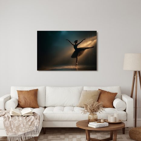 WANDBILD BALLERINA IM RAMPENLICHT - WANDBILDER FRAUEN - BILDER