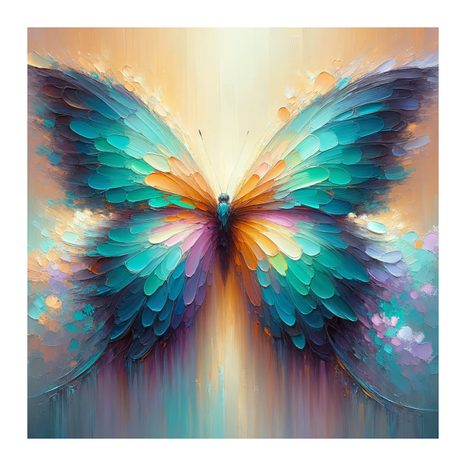 OBRAZ MOTÝL V ODSTÍNECH DUHY - OBRAZY MOTÝLI - OBRAZY