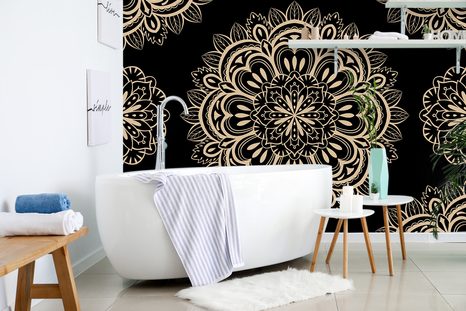 TAPETA MANDALA S TMAVÝM POZADÍM - TAPETY FENG SHUI - TAPETY