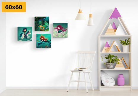 SET OBRAZŮ MAGICKÝ SVĚT - SESTAVY OBRAZŮ - OBRAZY