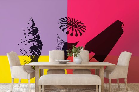 SAMOLEPÍCÍ TAPETA LETNÍ POP ART - SAMOLEPÍCÍ TAPETY - TAPETY