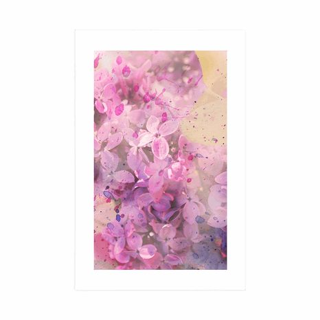 AFFICHE – BRINDILLE ROSE DE FLEURS - FLEURS - AFFICHES