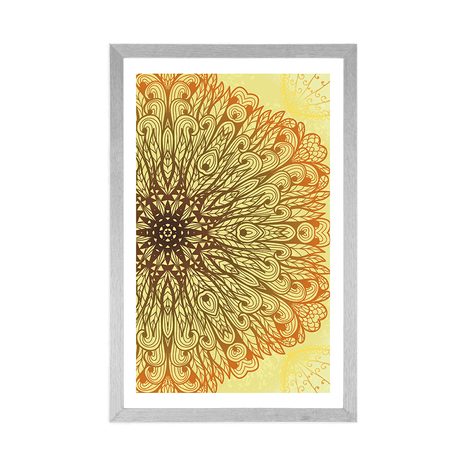 POSTER WITH MOUNT UNIQUE ETHNIC ORNAMENT - FENG SHUI - POSTERS