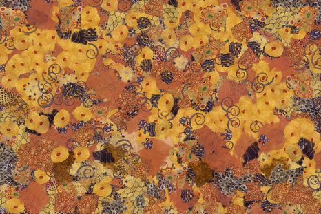 TAPETE ABSTRAKTION INSPIRIERT VON G. KLIMT - ABSTRAKTE TAPETEN - TAPETEN