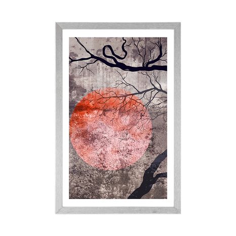 POSTER WITH MOUNT SURREALISTIC TREES - NATURE - POSTERS