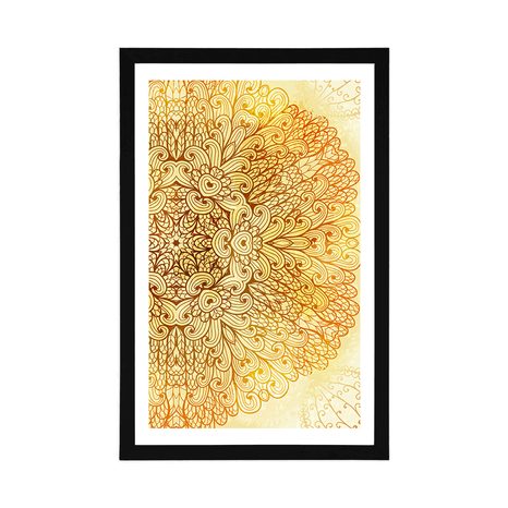 POSTER – MANDALA ETNICA DORATA - FENG SHUI - POSTER