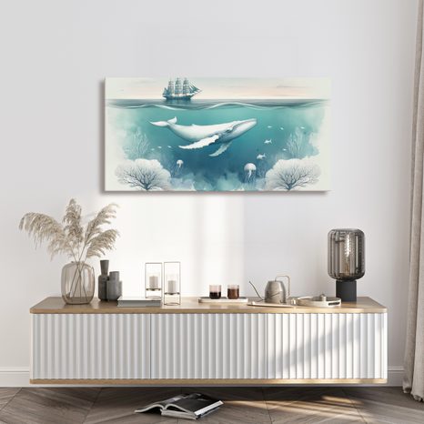 OBRAZ OCEÁNSKÝ SVĚT - OBRAZY VELRYBY - OBRAZY