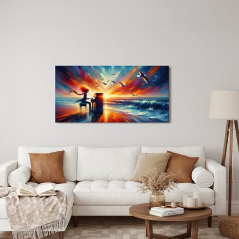 WANDBILD MUSIK DES MEERES - BILDER MEER UND STRAND - BILDER