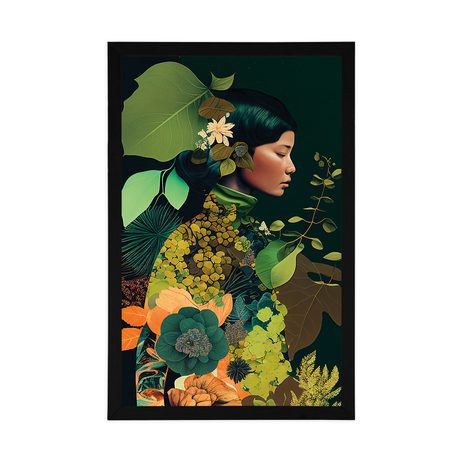 POSTER FEMEIE ÎN BRAȚELE NATURII - FEMEI - POSTERE