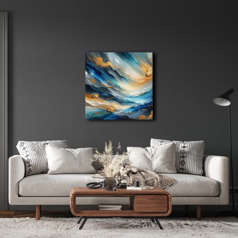 OBRAZ NEBESKÁ ENERGIE - OBRAZY ABSTRAKTNÍ TVARY - OBRAZY