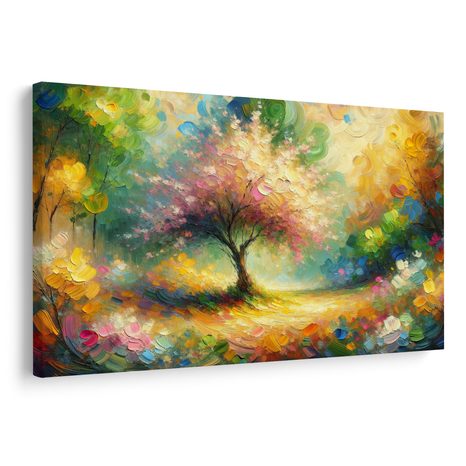 WANDBILD BLÜHENDER BAUM DES LEBENS - BILDER BÄUME DES LEBENS - BILDER