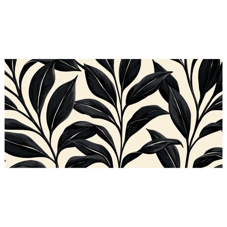 CANVASTAVLA MINIMALISTISKA BOTANISKA BLAD I KONTRAST - TAVLOR MED TRÄD OCH BLAD - TAVLOR