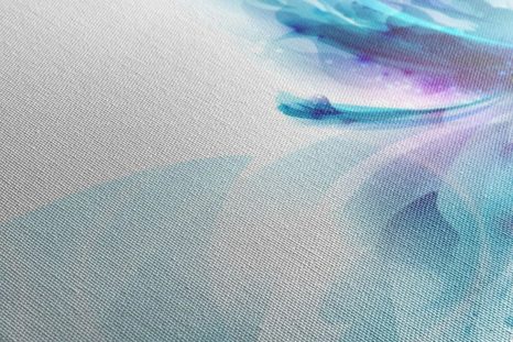 WANDBILD BLUME IM FUTURISTISCHEN STIL - BILDER BLUMEN - BILDER