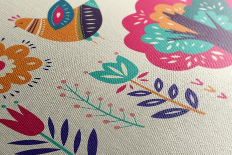 WANDBILD NATUR IM VOLKSSTIL - STILLLEBEN-BILDER - BILDER