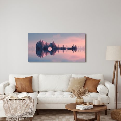 WANDBILD MUSIK UND NATÜRLICHE RUHE - MUSIKBILDER - BILDER