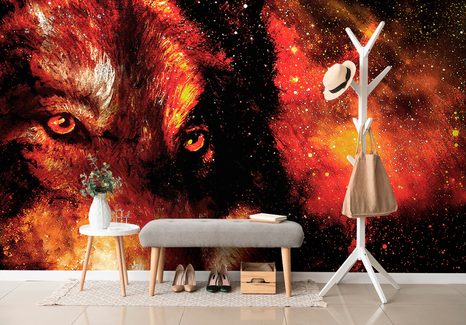 SELBSTKLEBENDE TAPETE GEHEIMNISVOLLER WOLF - SELBSTKLEBENDE TAPETEN - TAPETEN