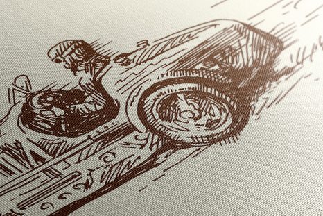 QUADRO SU TELA – AUTO DA CORSA RETRÒ - QUADRI VINTAGE E RETRÒ - STAMPE E QUADRI