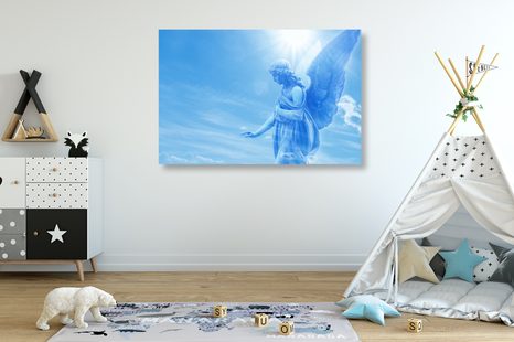 TABLOU ÎNGER FRUMOS PE CER - TABLOURI CU ÎNGERI - TABLOURI