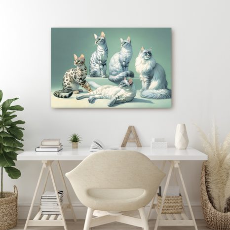 OBRAZ ELEGANTNÍ KOČKY - OBRAZY KOČKY - OBRAZY