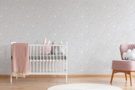SAMOLEPÍCÍ TAPETA PASTELOVÉ HVĚZDIČKY - SAMOLEPÍCÍ TAPETY - TAPETY