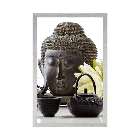 POSTER WELLNESS-STILLLEBEN MIT BUDDHA - FENG SHUI - POSTER