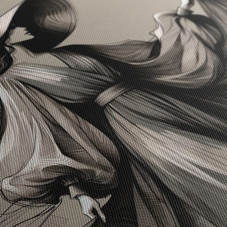 OBRAZ ŽENA V ŠATECH A KLOBOUKU - OBRAZY ŽENY - OBRAZY