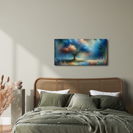 OBRAZ MYSTICKÝ STROM ŽIVOTA S KVĚTY - OBRAZY STROMY ŽIVOTA - OBRAZY