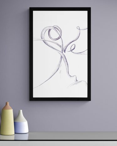 PLAKÁT TAJEMNÝ NÁPIS LOVE - MOTIVY Z NAŠÍ DÍLNY - PLAKÁTY