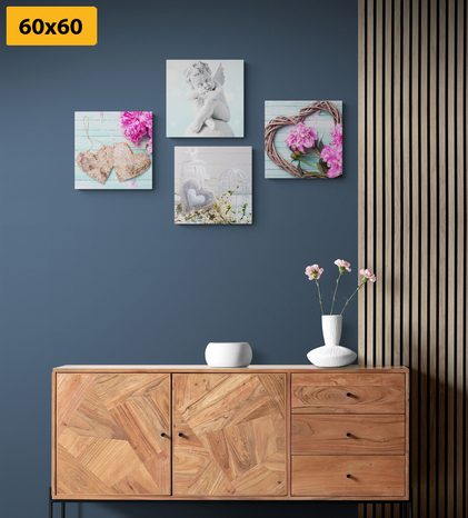 SET DI QUADRI – IN INTERESSANTE VERSIONE VINTAGE - COLLEZIONI DI QUADRI - STAMPE E QUADRI