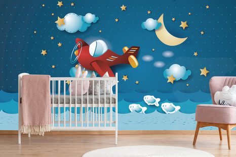 TAPETA LET LETADÉLKEM - DĚTSKÉ TAPETY - TAPETY