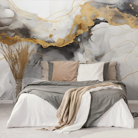 SELBSTKLEBENDE TAPETE IMITATION WEISS-GRAUER MARMOR - TAPETEN - 🔥 TOTALAUSVERKAUF